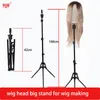 Стенд парика Canvas Block Head Display Training Mannequin Head Styling Manikin Doll Head Head Step Stripod Start Free Get T Pins Установка комплекта 230724