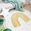 Alfombra Rainbow Fluffy para sala de estar con borlas Alfombra de felpa blanca Dormitorio de niños Alfombra de juego suave para guardería Niños Babi 230725