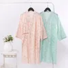 Vêtements de nuit pour femmes coton japon Kimono pour femmes été printemps mince chemises de nuit Pijamas femme Homewear 2023 chemise de nuit peignoir