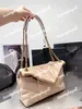 LouLou Puffer Luxurys Borse Designers Pelle di pecora Borsa a tracolla in vera pelle Borse da donna 27cm 7 colori Borsa a tracolla Borsa grande tote firmata