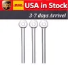 Lager in den USA Dicke Glasölbrennerrohr 10 cm Länge Rauchrohr 4 Zoll klares Pyrex Handnagel Wasser Rohre Bong Dab Rig Bubbler Glassrohr 100pcs