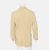 Blazers masculinos de peito simples Loro Piana café amarelo manga comprida terno de lazer casacos roupas