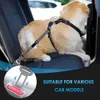 Ceinture de sécurité pour voiture pour chien Appui-tête réglable avec tampon élastique élastique Appui-tête durable Ceinture de sécurité pour animal de compagnie Harnais de sécurité pour voiture pour chien L230620