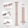 Slim Watch Band kompatybilny z opaską Apple Watch 41 mm 44mm 45 mm 42 mm 40 mm 38 mm stal nierdzewna pasma iwatch dla Apple Watch Series 8 7 6 5 4 3 2 1 SE