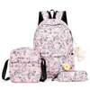 Plecaki 3 sztuki/zestaw drukowane szkolne plecak moda dzieci słodkie plecak dla dzieci uczeń plecak mochila sac 230720