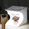 Флэш -диффузоры mini photography Lightbox Светодиод Светодиод Регулируя световая фото студия коробки софтбокс с фотографией для палатки съемки для пищевых ювелирных изделий игрушка X0724 x0724