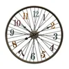 ウォールクロック60cm大きな時計ローマ数字スタイルのサイレントアイアンベッドルームオフィス
