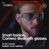 Smart Glasses Smart Fashion 2K/4K HD Action Camera Glasses Video Recording Outdoor Sport Sunglasses with Bluetooth Speaker Call Smart Glasses HKD230725