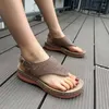 Sandalen Schuhe Für Frauen 2023 Pinch Toe frauen Sommer Im Freien Zu Fuß Damen Keile Sandale Feste Schnalle Weibliche Casual Sandalen