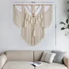 Tapices Tapiz colgante de pared de macramé grande con borlas Estilo nórdico tejido a mano para sala de estar Dormitorio Casa Decoración de arte Decoración boho 230725