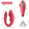 Vibratori Il vibratore del telecomando senza fili viene utilizzato per lo stimolatore clitorideo femminile Dildo a forma di U G-Spot masturbatore clitorideo coppia femminile giocattolo del sesso 230725