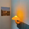 Nachtverlichting Moderne Cabine Led Lamp Paddestoel Muur Cartoon Kinderkamer Lichtregeling Inductie Woondecoratie