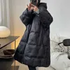 Piumino da donna ZURICHOUSE Marca 2023 Giacca invernale da donna oversize Lungo Super Warm Hooded Parka antivento 90% Piumino d'anatra bianco Donna HKD230725