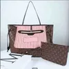 Bolsa de mão alta bolsa feminina europa bolsas de grife de luxo estampa clássica bolsas mensageiro bolsas conjunto de 2 peças