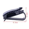 Interiörstillbehör Portable Plastic Sun Visor Auto Fastener Clip Bill Clamp Solglasögon Case Car Glasses Holder Nice