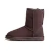 Tasman Chinelo Botas Australianas Femininas Deslizamento de Pele de Inverno Tornozelo Bota de Neve Clássico Mini Tornozelo Meia Joelho Preto Rosa Vermelho Cinza Marrom Botas