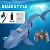 قوارب Electric/RC 2.4 جيجا هرتز RC مع 480 بكسل كاميرا تحت الماء TOY TOY RC Shark Animal Robot Pool RC Boat Kids Gift 230724