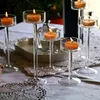 Andra evenemangsfestleveranser Glasljushållare Set Tealight Holder Home Decor Wedding Table Centerpieces Crystal Dinner Table Setting 230725