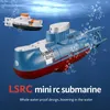 Elektrische/RC Boten Mini RC Onderzeeër 0.1 m/s Snelheid Afstandsbediening Boot Waterdicht Duiken Speelgoed Simulatie Scheepsmodel Geschenk Speelgoed voor Kinderen Jongens Meisjes Gift 230724