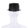 Berets Vintage Gentleman Женщины для стимпанк шляпа шляпа Halloween Metal Decor Gothic Cosplay Gears Gears панк шляпы принадлежности