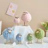 Decoratieve objecten Beeldjes Koreaans schattig dier decoratie vilt schapen kleine ornamenten kantoor desktop woonaccessoires slaapkamer pasen sculptuur 230725