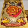 Utomhusspel Aktiviteter Högkvalitativa guldfolie Tarot Russian Deluxe Divination Cards Predictive Board Games for Ryssland Market 230725