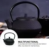 Dinnerware Sets Ceramic Tea Pot Mini Garden Decor Small Teapot Cast Iron Stainless Kettle Handle Espresso Figurine Whistle Set