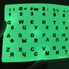 Clavier couvre clavier lumineux russe autocollants ligne pratique Waterpf lumière fluorescente ordinateur portable lettres clavier couverture anglais espagnol R230717