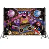 Bakgrundsmaterial 80S vuxenfotografering Bakgrund Disco Lighting Scene Party Photo Studio Bakgrundsdekoration Banner Props X0724