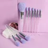 Herramientas de maquillaje Profesión Juego de pinceles de maquillaje-Moonlight Purple 10 PCS Cosmestic Brushes-Base de maquillaje Blush Fiber Beauty Pens-Make Up Tool 230724