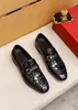 Högkvalitativ 2023 Mäns formella klänningsskor Gentlemen Brand Designer Snakskin Business Oxfords Male Casual Loafers Storlek 38-45