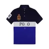 POLOSショートスリーブの男性デザイナーメンズTシャツのラペル刺繍アメリカンショートリーブ100％コットンシティシリーズサマーニューエンドカジュアルファッションS-5XL