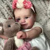 Poupées 50CM Full Vinyl Body Girl Étanche Reborn Doll Maddie Main Détaillée Peinte avec des Veines Visibles Réaliste 3D Ton de Peau Jouet Cadeau 230724