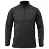 Sports Work Custide Personalizzazione a maniche lunghe a maglia a maglia da 1/4 quarto Pullover con cappuccio rapido Fitness Fitness Elasticità Elasticità Accetta il logo personalizzato