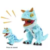 Simulation dinosaur model Q version pinch dinosaur soft glue will make a sound Tyrannosaurus Rex puffy head dragon nail dragon toy