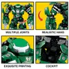 Экшн -фигуры Huiqibao Boy Diy Super Armored Robot Модельный строительный блок военный военный военный военный военный военный