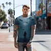 T-shirts pour hommes d'été - chemises regardent le fond de la mer imprimé en 3D - chemise loisirs tendance de la mode