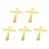 Cake Tools 5pcs Acrylic Toppers Christian Decoration Household Supplies For Festival Holiday Birthday Cupcake Dessert