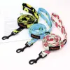 150 cm Nylon Chien Laisse Impression Colorée Chiens Chat Plomb Corde Pet Ceinture Laisses pour Chiens Chats Marche Formation Bouledogue Français Carlin L230620