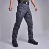 Pantaloni da uomo City Military Tactical Men Combat Army Pantaloni Molte tasche Cargo Impermeabile Resistente all'usura Casual