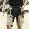 Shorts masculinos para trabalho masculino com bolsos multifuncionais para serviço pesado 230725