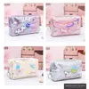 Portable Stationery Box School Pencil Cases Kawaii Organizer Pouch Makeup Case Star