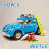 Blöcke 1193PCS Technische Bule Käfer Gebäude 10252 Klassische Auto Modell Creator Montieren Fahrzeug Ziegel Spielzeug Für Jungen Kinder Geschenk 230724