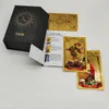 Activités de jeux de plein air Tarot en feuille d'or de haute qualité Cartes de divination de luxe russes Jeux de société prédictifs pour le marché russe 230725