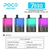 Poco BM 7000 puff mesh coil Sigaretta elettronica Vape usa e getta con batteria di tipo c da 850 mAh e capsula per cartuccia da 17 ml Magazzino EUR 10 gusti