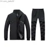 Men's Tracksuits Men's Tracksuits Winter Thick Men Sports Suit Tracksuit Hooded Sportswear Zipper Cardigan Pants Casual Fleece Warm SetsMen's Z230725