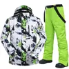 Vestes de Ski 2023 combinaison de Ski hommes hiver 30 chaud coupe-vent 10k imperméable et ensembles de Snowboard hommes pantalons de Snowboard 230725