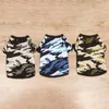 Dog Apparel Camouflage Printed Summer Pets Tshirt Puppy Costumes For Small Outdoor Vest Elastic Clothes