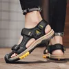 Sandals Summer Men's Sandals Closed Toe Outer Shoes Men's Thick Soft Sole Beach Sandals Elastic Lightweight Casual Brown and Black 230725