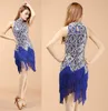 Roupas de ginástica Vestido de dança latina Mulheres/Meninas/Lady Sexy Fringe Salsa/Salão de baile/Tango/Cha Cha/Rumba/Samba/Vestidos latinos para dançar